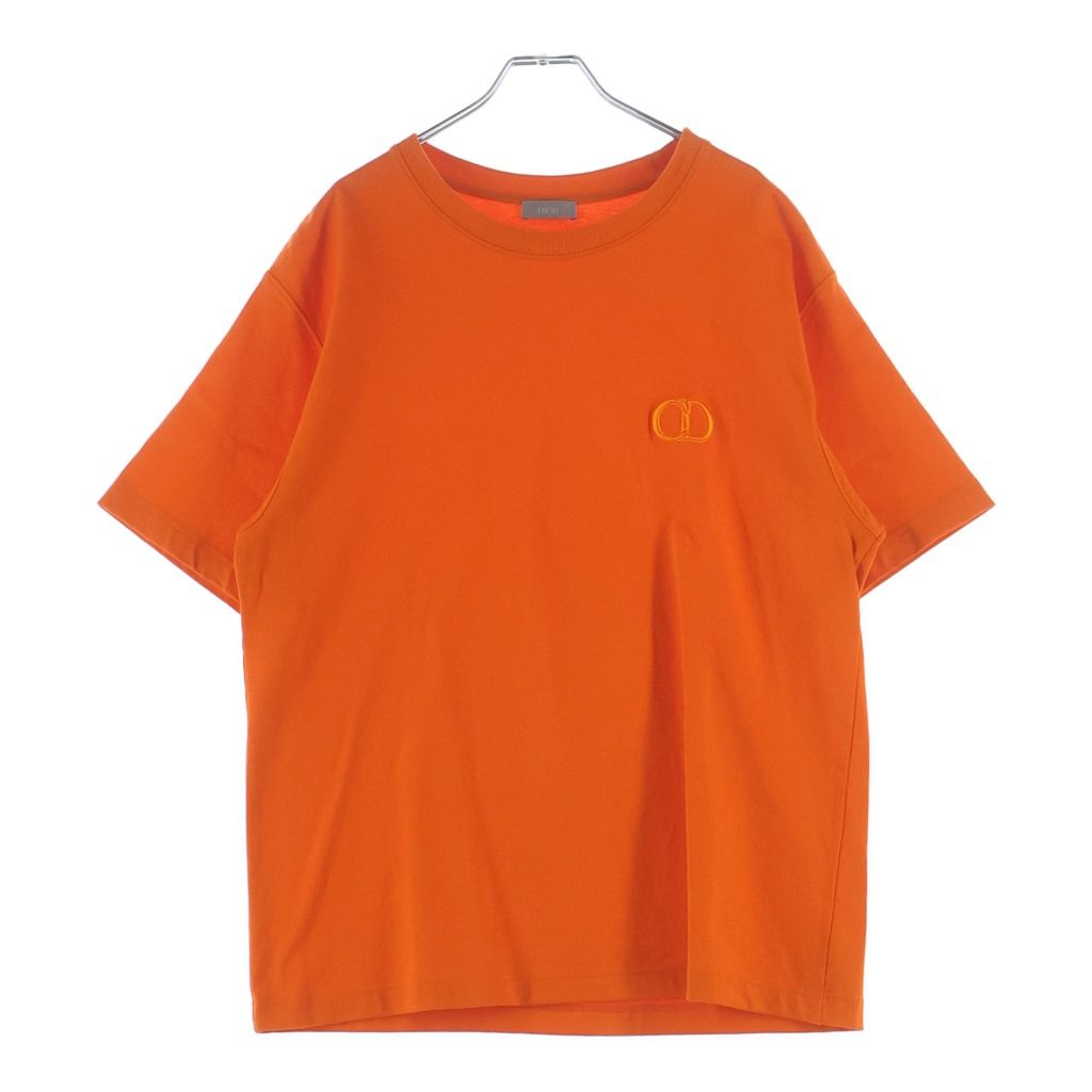 Dior CD Icon Crew Neck Short Sleeve T-Shirt Orange