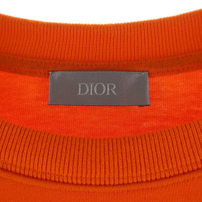 Dior CD Icon Crew Neck Short Sleeve T-Shirt Orange — view 7