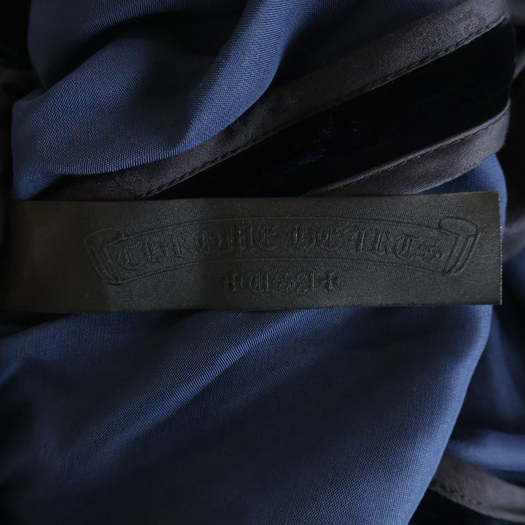 Chrome Hearts Velvet Tracksuit Pants Logo Embroidered Velour Track Long — view 7
