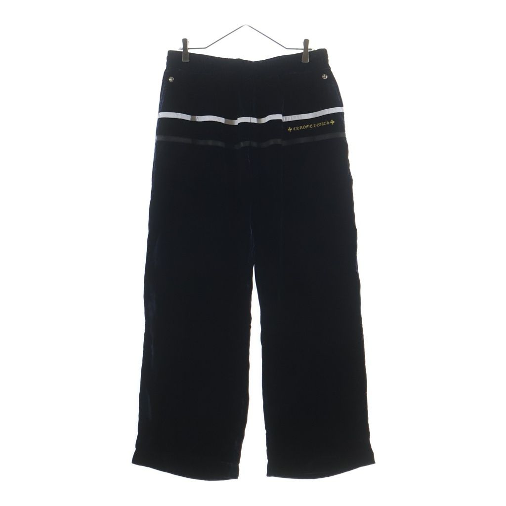 Chrome Hearts Velvet Tracksuit Pants Logo Embroidered Velour Track Long