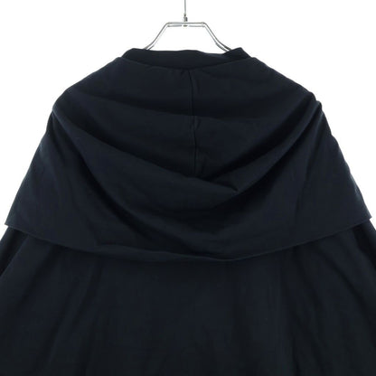 Balenciaga Hoodie Logo Layered 4 Sleeves Long Sleeve T-Shirt Black — view 4