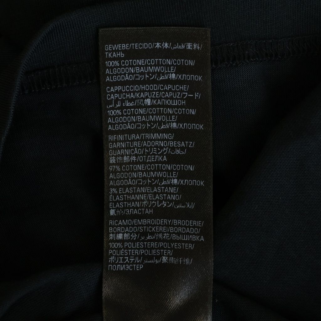 Balenciaga Hoodie Logo Layered 4 Sleeves Long Sleeve T-Shirt Black — view 7