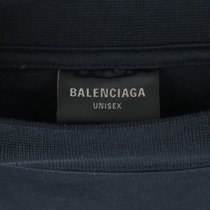 Balenciaga Hoodie Logo Layered 4 Sleeves Long Sleeve T-Shirt Black — view 6