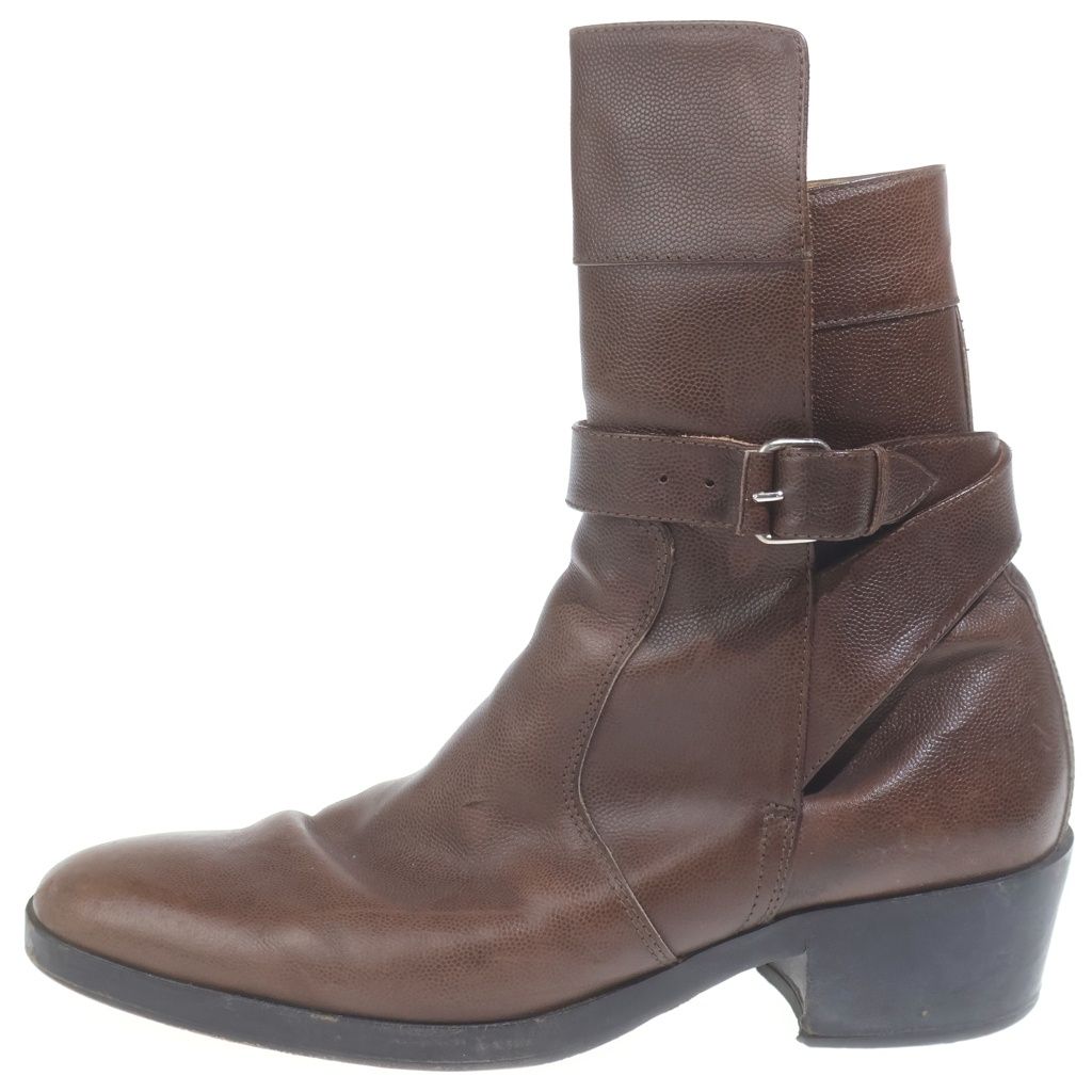 Balenciaga Leather Boots Joni Short Brown