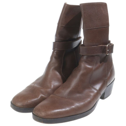 Balenciaga Leather Boots Joni Short Brown — view 2