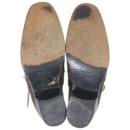 Balenciaga Leather Boots Joni Short Brown — view 5