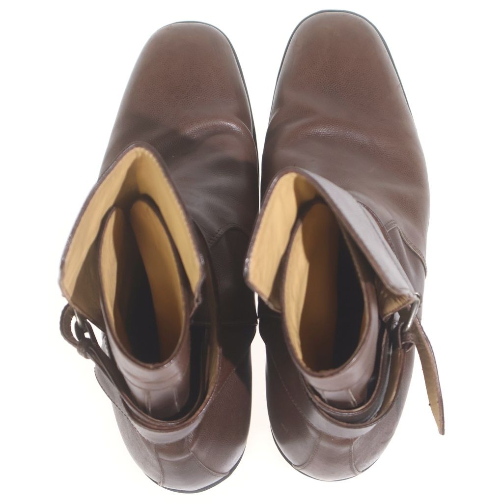 Balenciaga Leather Boots Joni Short Brown — view 4