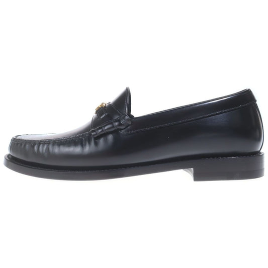 Celine Luco Triomphe Leather Loafers Black Gold