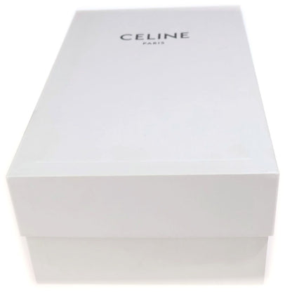Celine Luco Triomphe Leather Loafers Black Gold — view 7