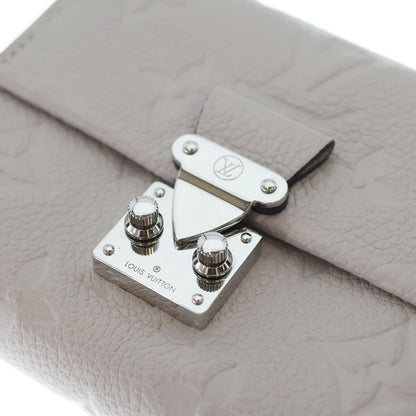 Louis Vuitton Portefeuille Metis Compact Wallet Trifold Gray Leather Silver — view 4