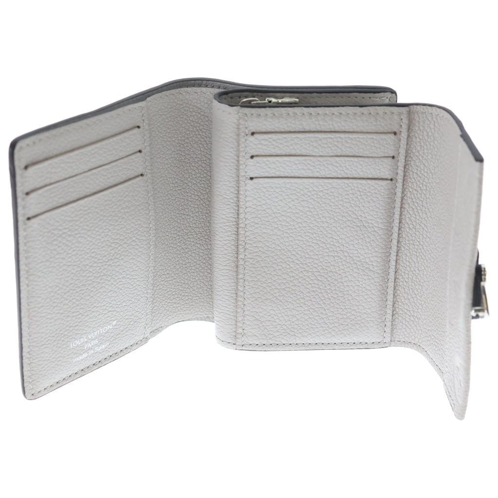Louis Vuitton Portefeuille Metis Compact Wallet Trifold Gray Leather Silver — view 5
