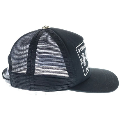 Chrome Hearts Trucker Cap CH Logo Mesh Trap Khaki Cap Hat Black — view 3