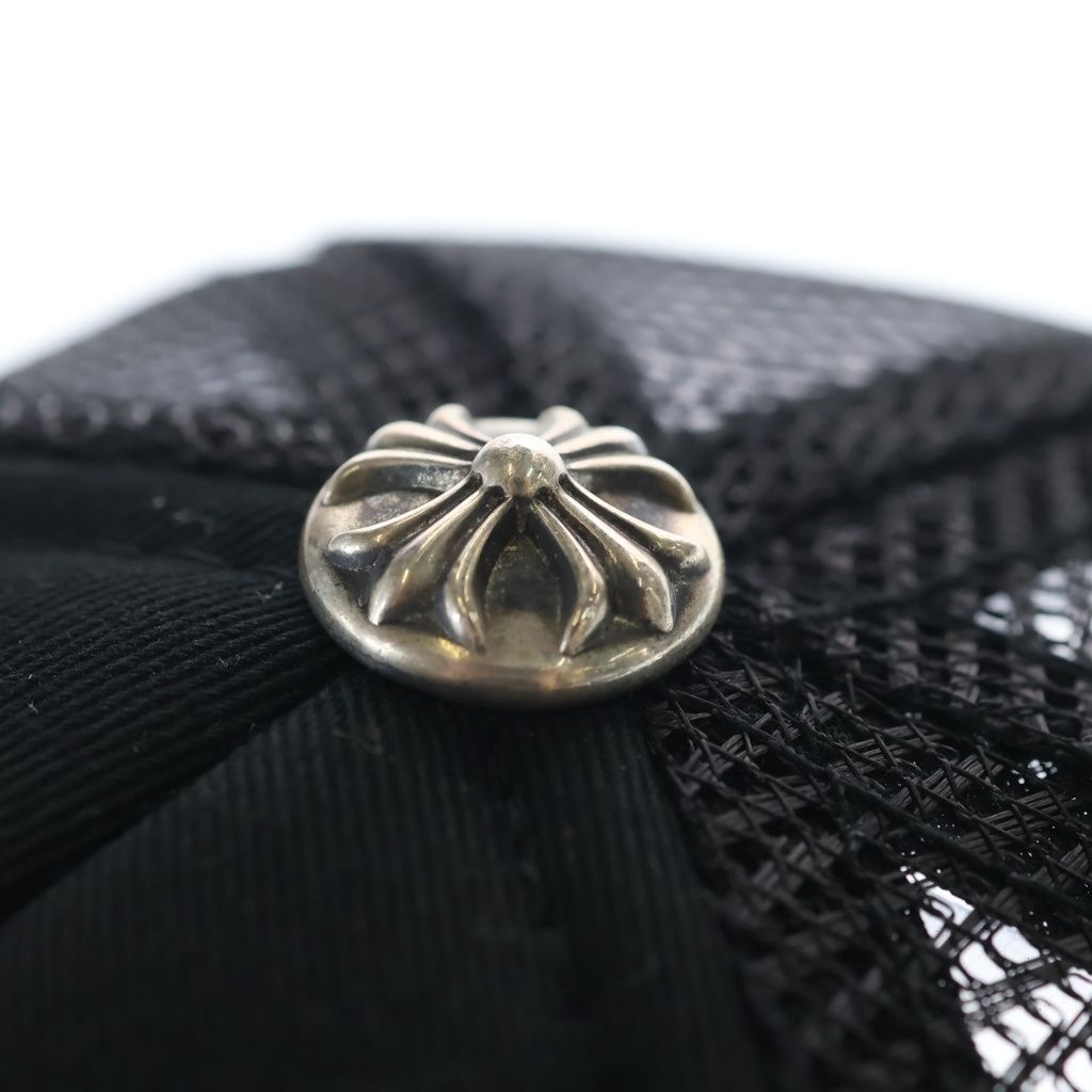 Chrome Hearts Trucker Cap CH Logo Mesh Trap Khaki Cap Hat Black — view 7