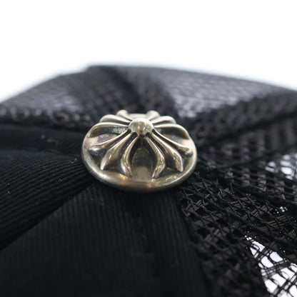 Chrome Hearts Trucker Cap CH Logo Mesh Trap Khaki Cap Hat Black — view 7