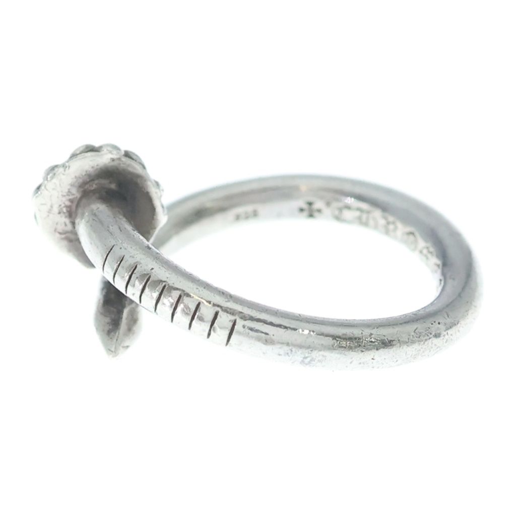 Chrome Hearts Nail Crsball Cross Ball Ring Silver — view 4