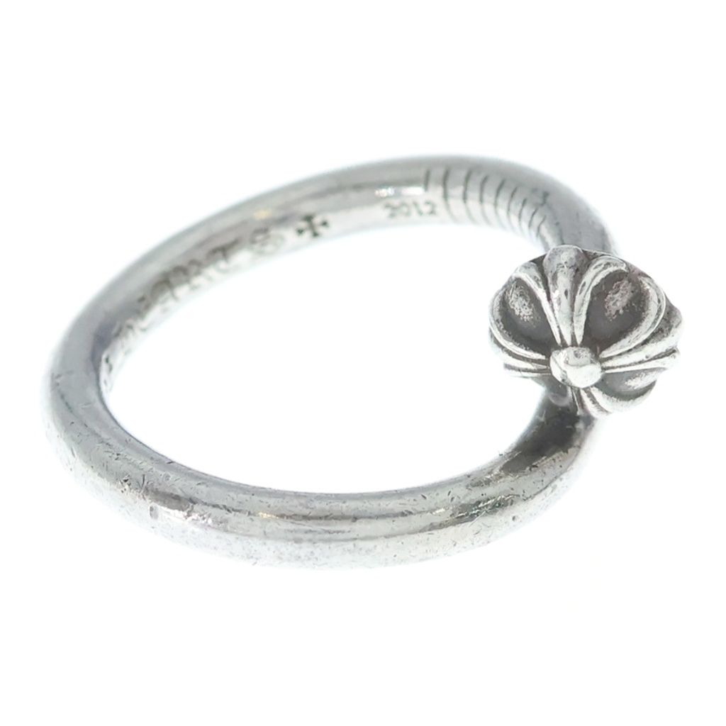 Chrome Hearts Nail Crsball Cross Ball Ring Silver — view 3