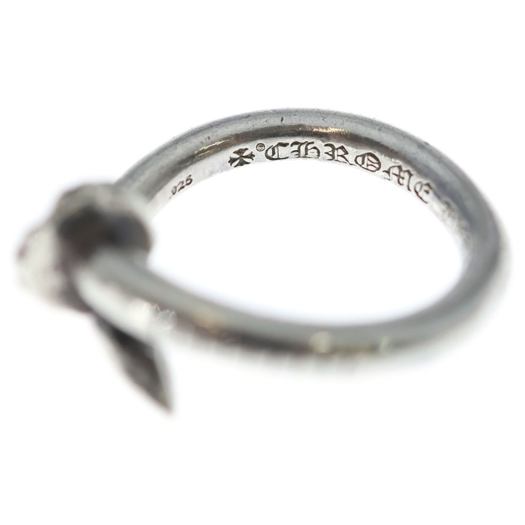 Chrome Hearts Nail Crsball Cross Ball Ring Silver — view 5
