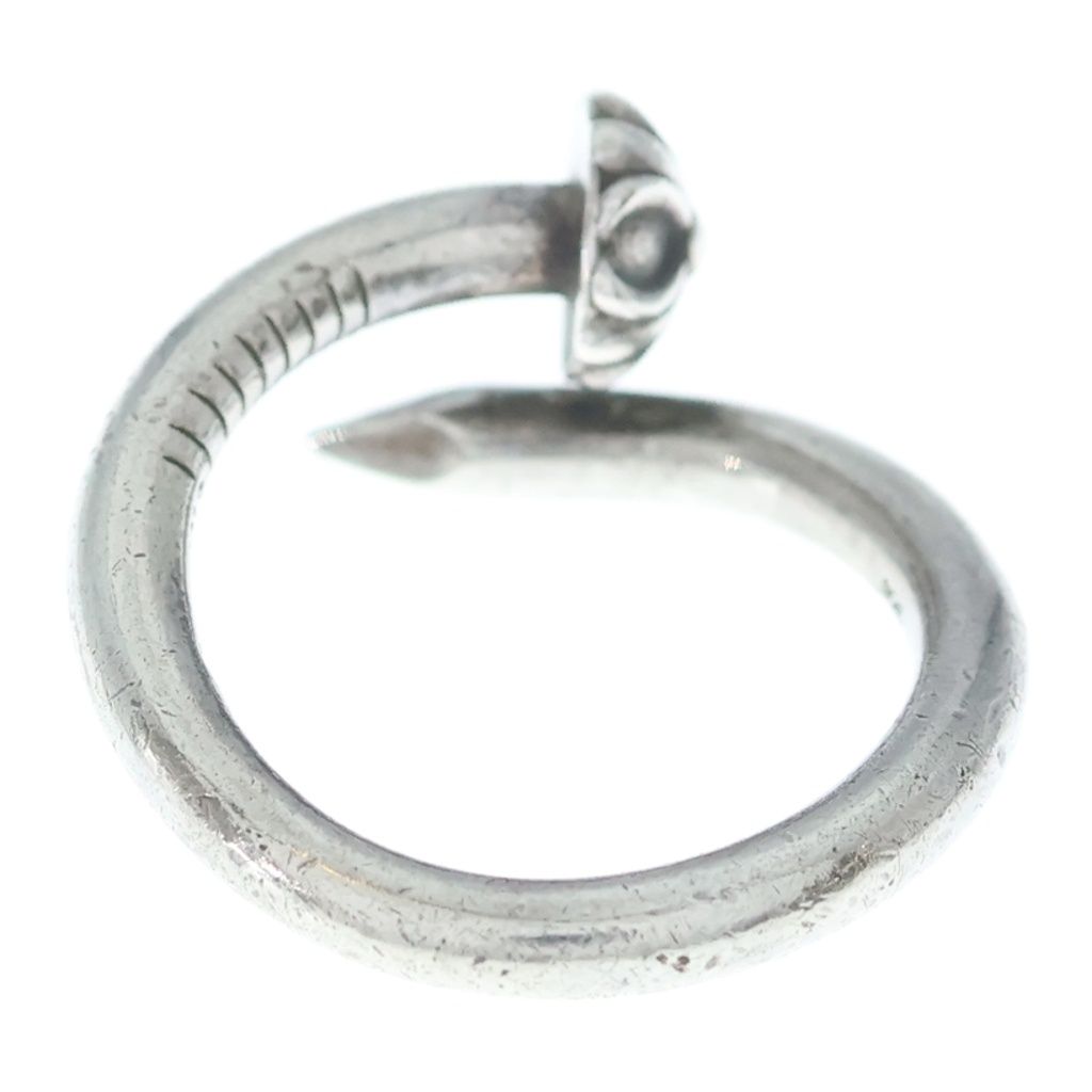 Chrome Hearts Nail Crsball Cross Ball Ring Silver — view 2