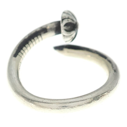 Chrome Hearts Nail Crsball Cross Ball Ring Silver — view 2