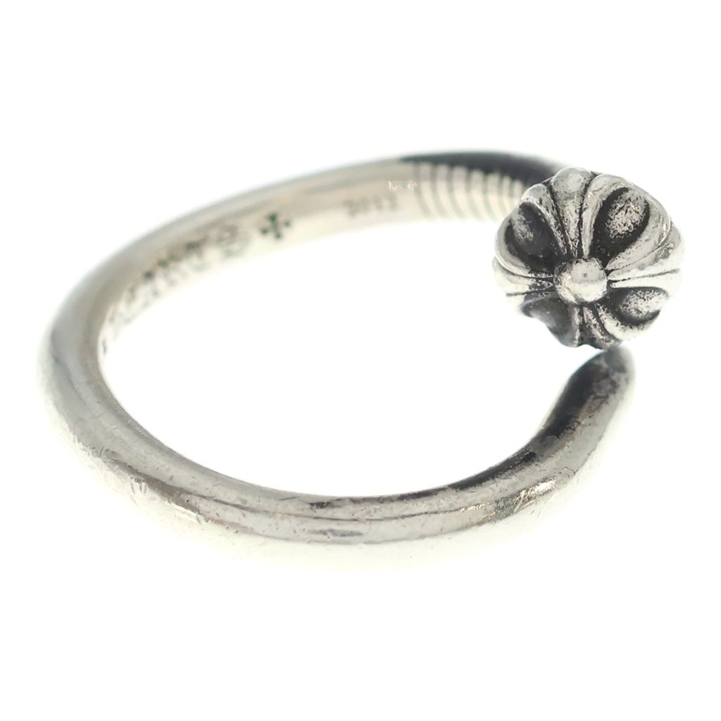 Chrome Hearts Nail Crsball Cross Ball Ring Silver — view 3