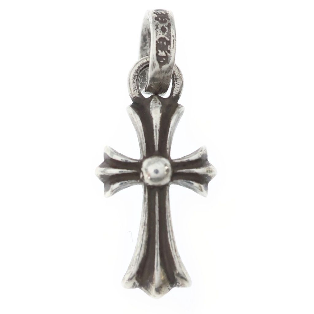 Chrome Hearts Crs Baby Fat Cross Pendant Silver — view 2