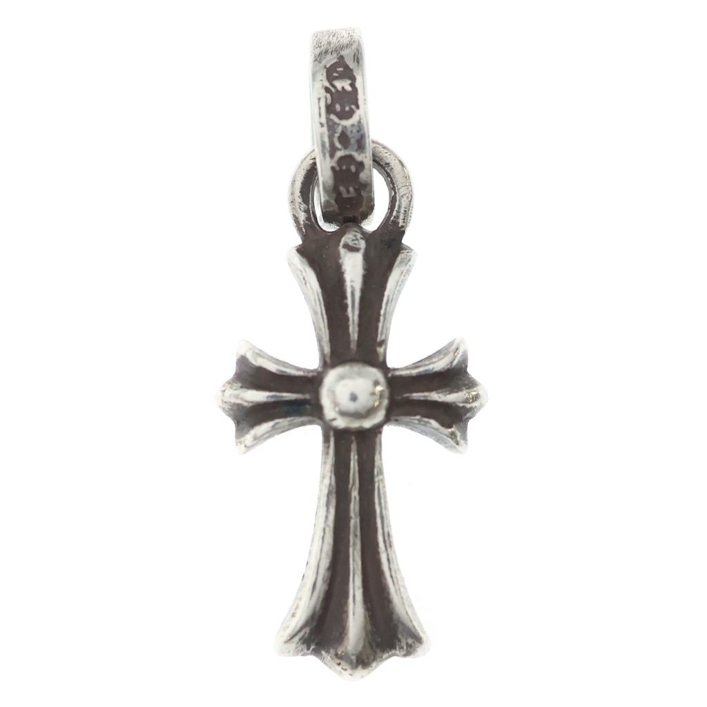 Chrome Hearts Crs Baby Fat Cross Pendant Silver