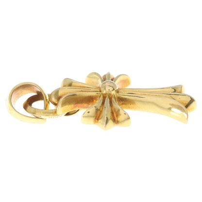Chrome Hearts 22k CH Crs Sml Bale Small CH Cross Pendant Gold — view 4