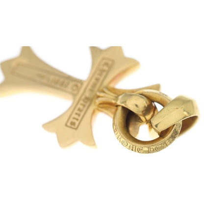 Chrome Hearts 22k CH Crs Sml Bale Small CH Cross Pendant Gold — view 6