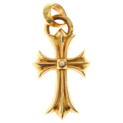 Chrome Hearts 22k CH Crs Sml Bale Small CH Cross Pendant Gold