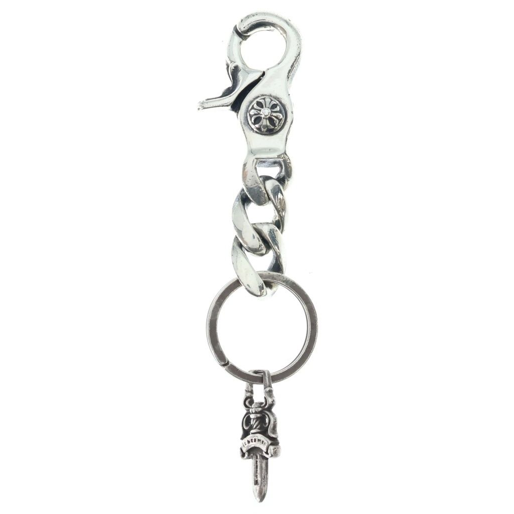 Chrome Hearts Clp Chn Classic-s Short Classic Link Key Chain Silver
