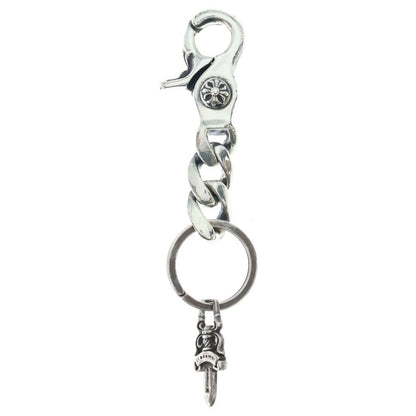 Chrome Hearts Clp Chn Classic-s Short Classic Link Key Chain Silver