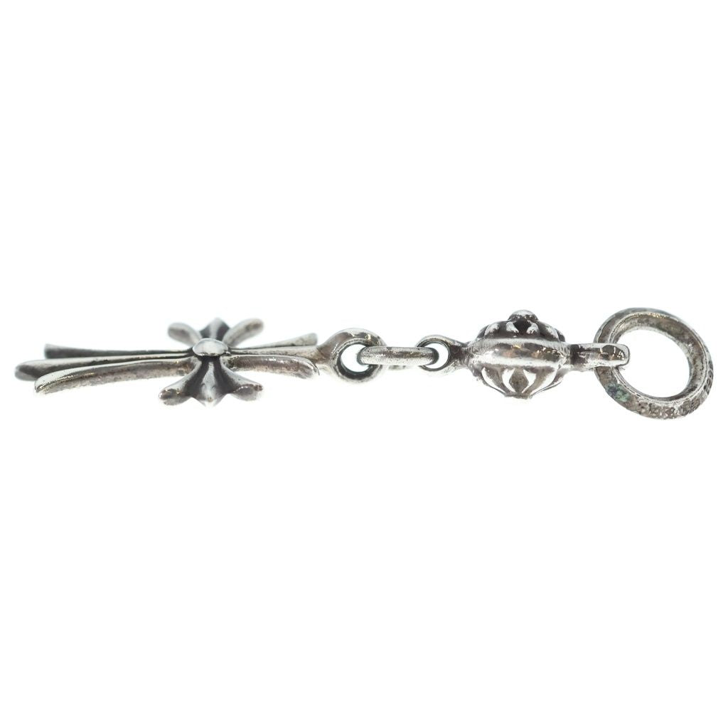 Chrome Hearts Tny CH Crs 1 Ball Tiny CH Cross Charm Pendant Silver — view 3