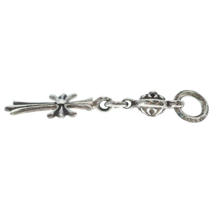 Chrome Hearts Tny CH Crs 1 Ball Tiny CH Cross Charm Pendant Silver — view 3