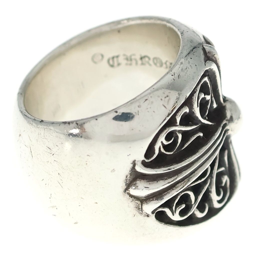 Chrome Hearts Classic Oval Cross Ring Silver — view 3