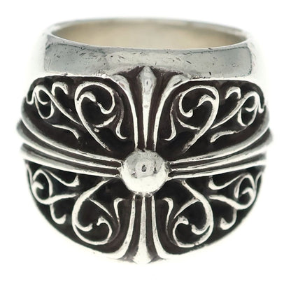 Chrome Hearts Classic Oval Cross Ring Silver — view 4