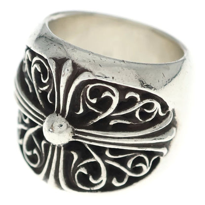 Chrome Hearts Classic Oval Cross Ring Silver