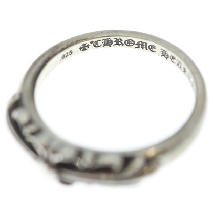 Chrome Hearts Baby Classic Floral Black Sling Silver Ring — view 5