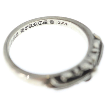 Chrome Hearts Baby Classic Floral Black Sling Silver Ring — view 6