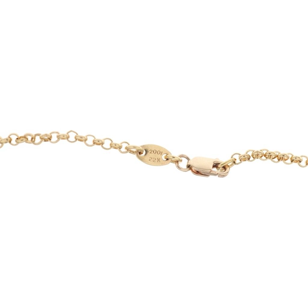 Chrome Hearts 22k Safety Pin Necklace — view 6