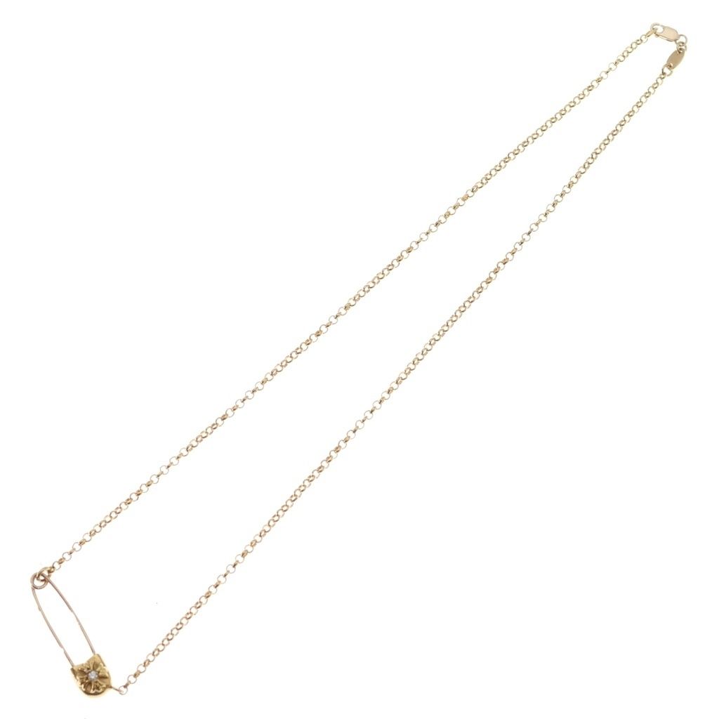 Chrome Hearts 22k Safety Pin Necklace — view 2