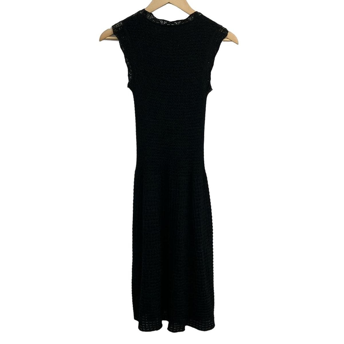 Louis Vuitton Dress S Black Gold Crew Neck Sleeveless Knee Length — view 2