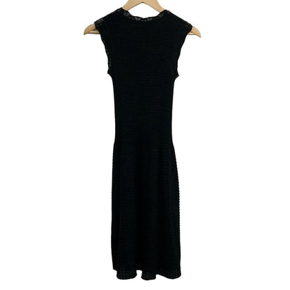 Louis Vuitton Dress S Black Gold Crew Neck Sleeveless Knee Length — view 2