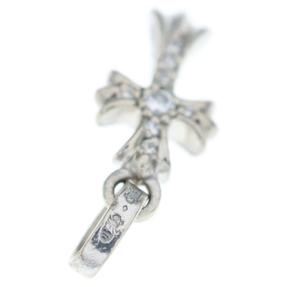 Chrome Hearts Crs Baby Fat P Dia Fat Cross Pave Diamond Pendant White Gold — view 6
