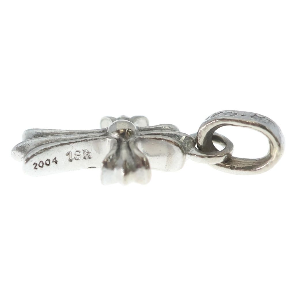 Chrome Hearts Crs Baby Fat P Dia Fat Cross Pave Diamond Pendant White Gold — view 3