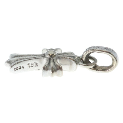 Chrome Hearts Crs Baby Fat P Dia Fat Cross Pave Diamond Pendant White Gold — view 3