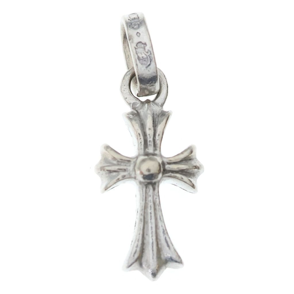Chrome Hearts Crs Baby Fat P Dia Fat Cross Pave Diamond Pendant White Gold — view 2