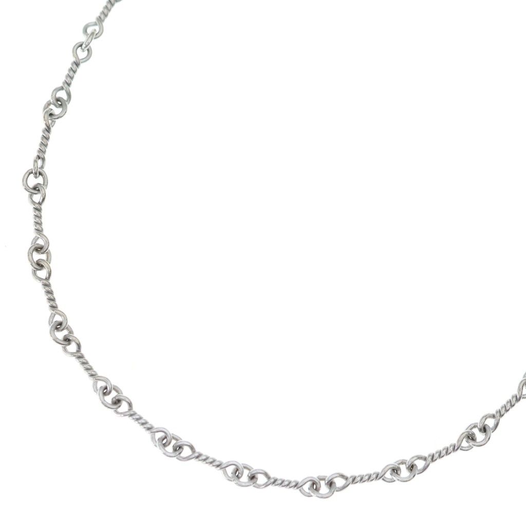 Chrome Hearts Neckchain Twist Chain Necklace White Gold