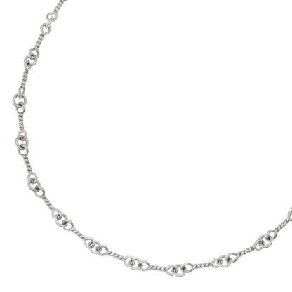 Chrome Hearts Neckchain Twist Chain Necklace White Gold