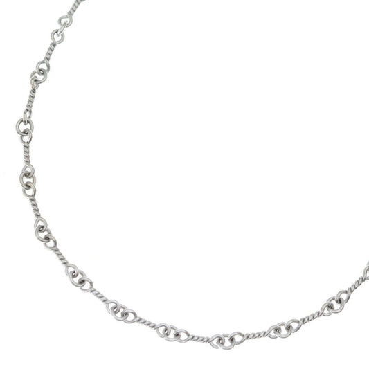 Chrome Hearts Neckchain Twist Chain Necklace White Gold