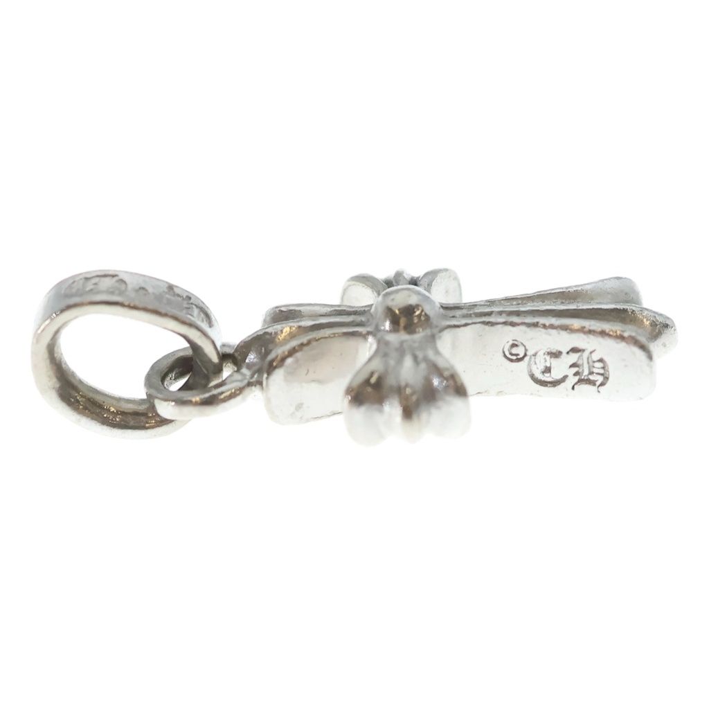 Chrome Hearts Crs Baby Fat P Sap P Fat Cross Pave Pink Saffiano Pendant White — view 4